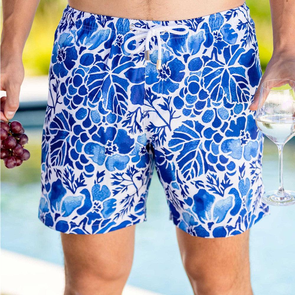 Men's Printed Loose Hot Springs Casual Beach Shorts - Elite Essence Store