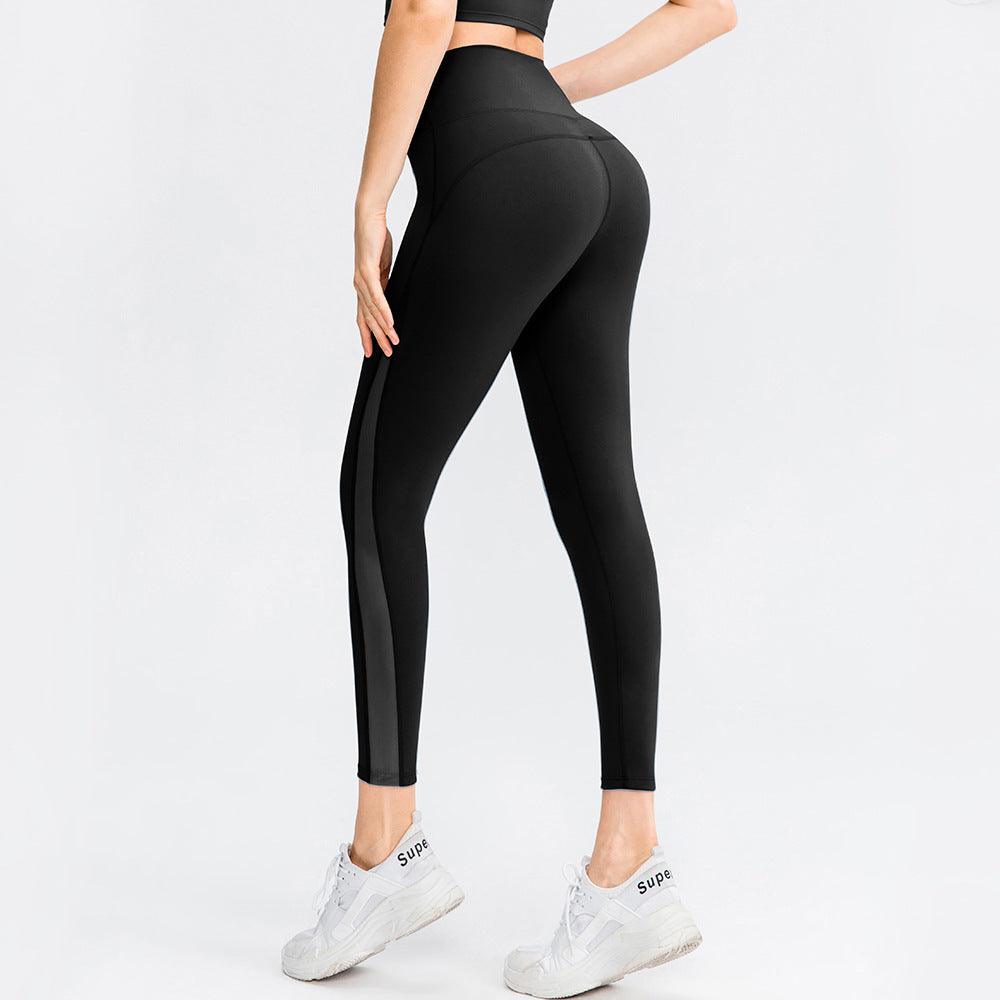 Yoga Pants Female Brocade Double-sided Nude Feel No Embarrassment Line - Elite Essence Store