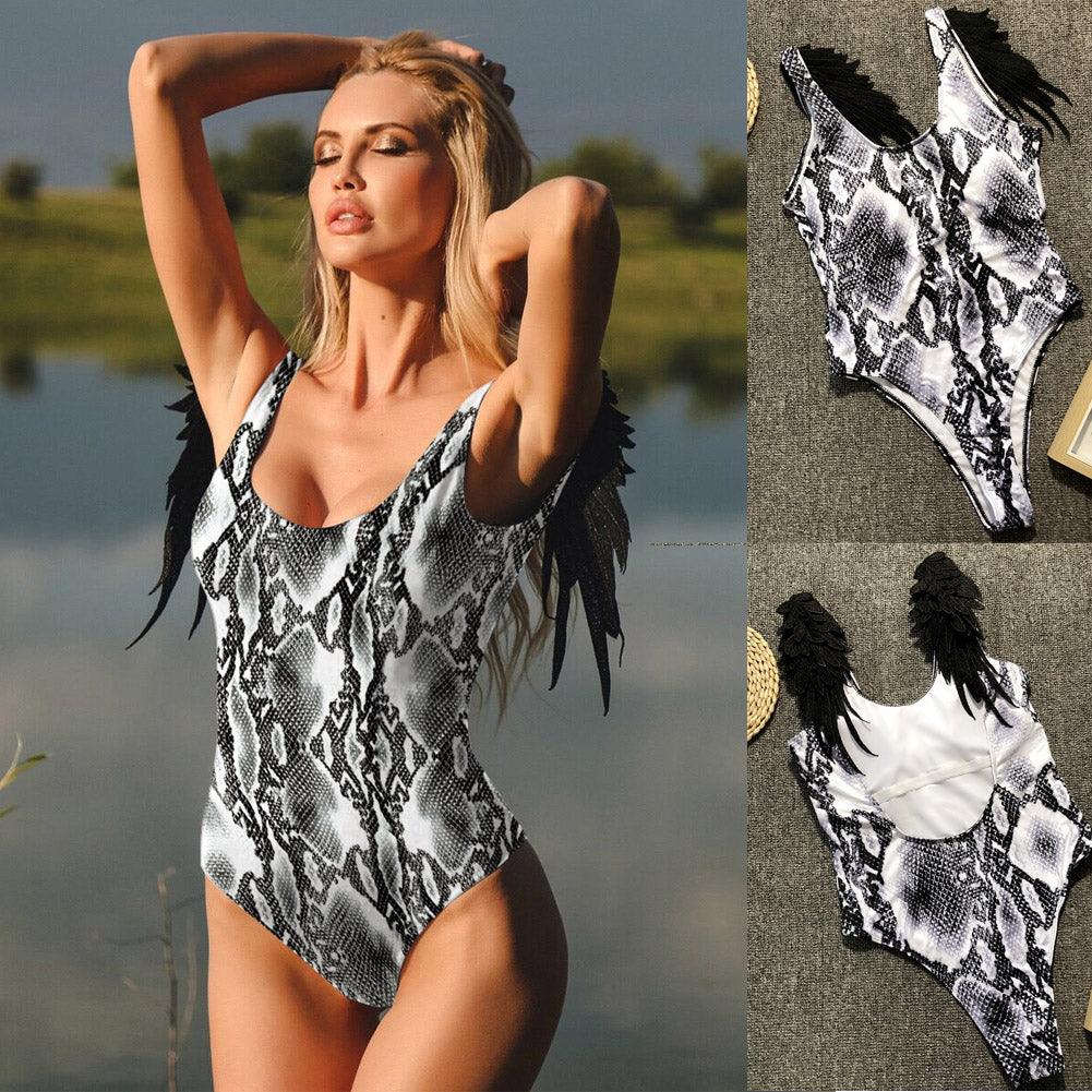 Solid Color Swimwear Women Swimsuit Bodysuit - Elite Essence Store