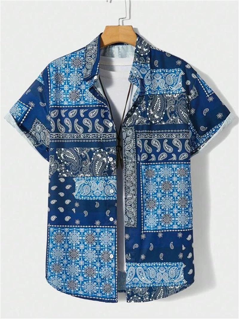 Vintage Shirt Hawaiian Loose Breathable Men's Clothing - Elite Essence Store