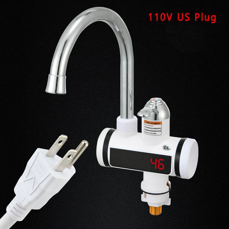 Water Heating Faucet 3000w Instant Hot Electric Faucet Water Heating Tap With LED Display EU Plug 220V Tempreature Faucet - Elite Essence Store