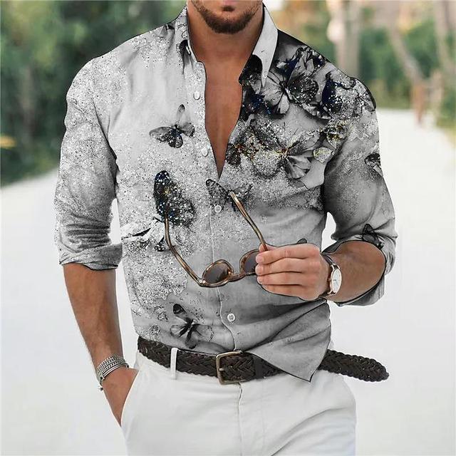 Men's Loose Floral Shirt Beach Retro - Elite Essence Store