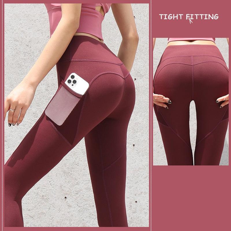 Gym Sport Seamless Leggings With Pockets Push Up High Waist Pants Women Fitness Running Yoga Pants Gym Sport Seamless Leggings - Elite Essence Store