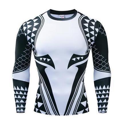 3D Digital Printing Colorful Men's Long Sleeve Round Neck T-shirt - Elite Essence Store