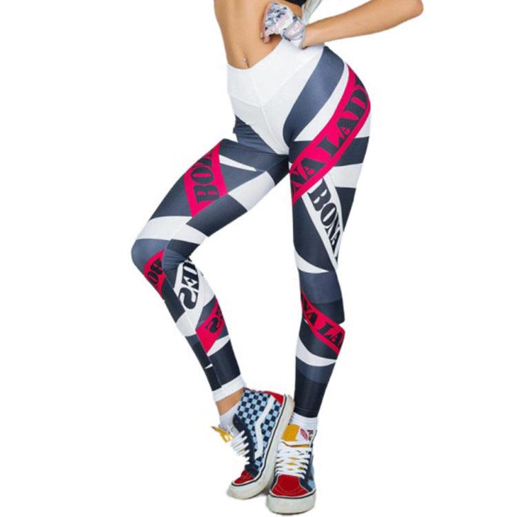 Digital Print Tight Exercise Yoga Pants - Elite Essence Store