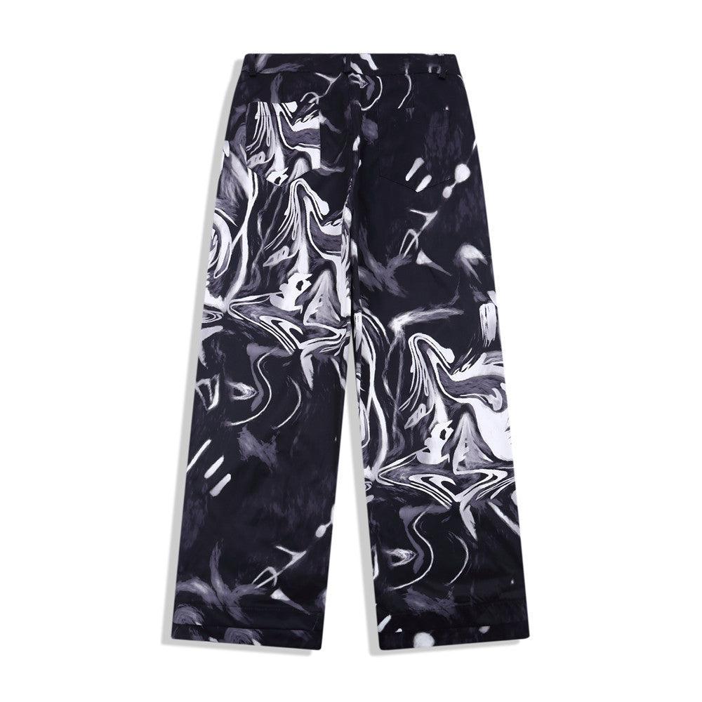 Tie Dye Pants Men's Loose Street Straight - Elite Essence Store