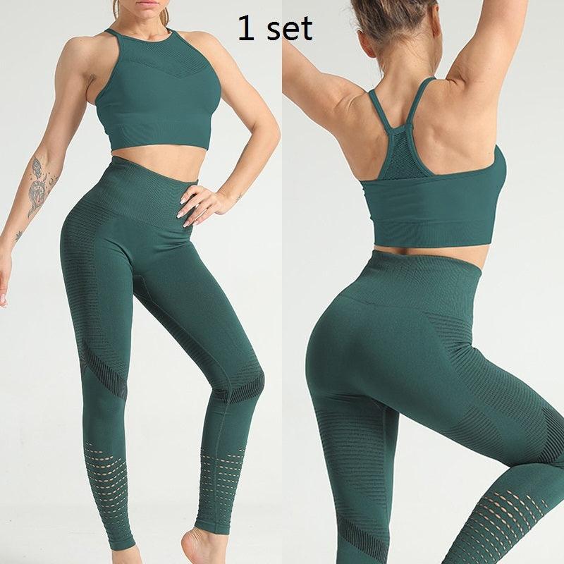 Quick-drying Breathable High-waist Mesh Tight Yoga Pants - Elite Essence Store