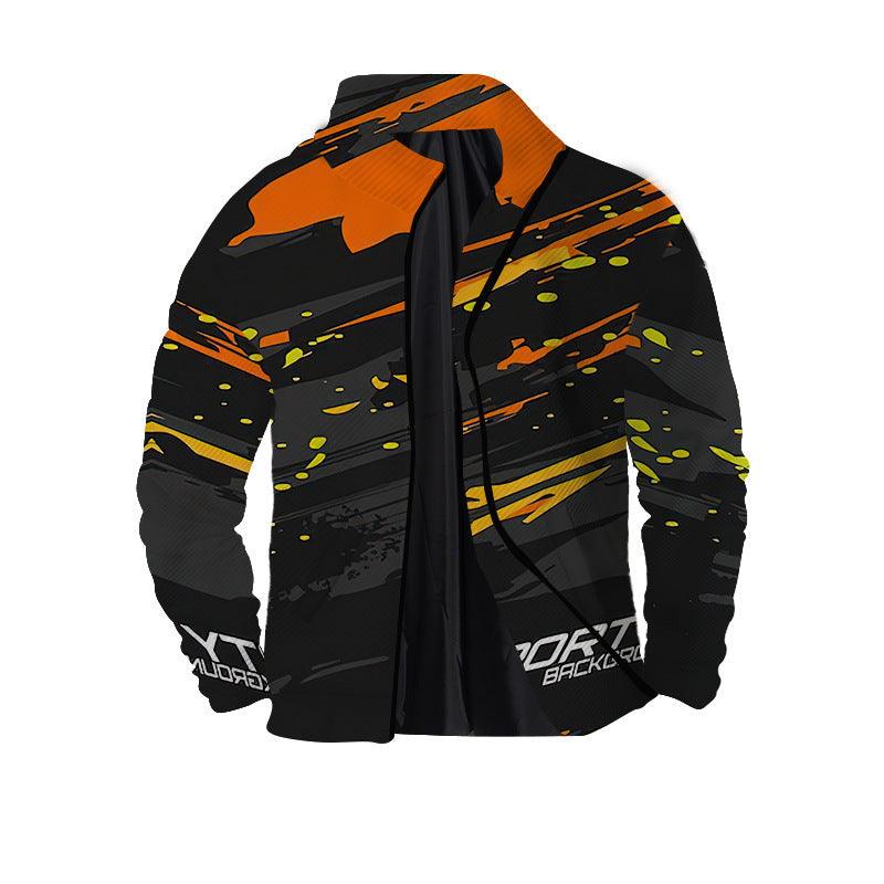 Men's Twill Digital Printing 3D Zipper Jacket - Elite Essence Store