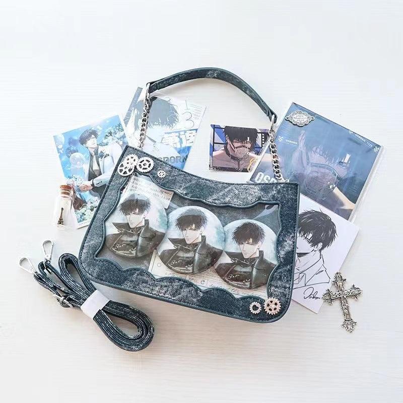 All-matching Transparent Shoulder Crossbody Denim Daily Bag - Elite Essence Store