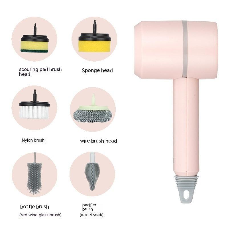 Electric Cleaning Brush Dishwashing Brush Automatic Wireless USB Rechargeable Professional Kitchen Bathtub Tile Cleaning Brushes - Elite Essence Store