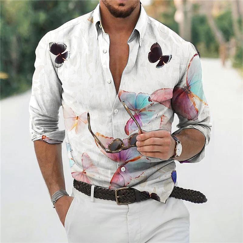 Men's Loose Floral Shirt Beach Retro - Elite Essence Store