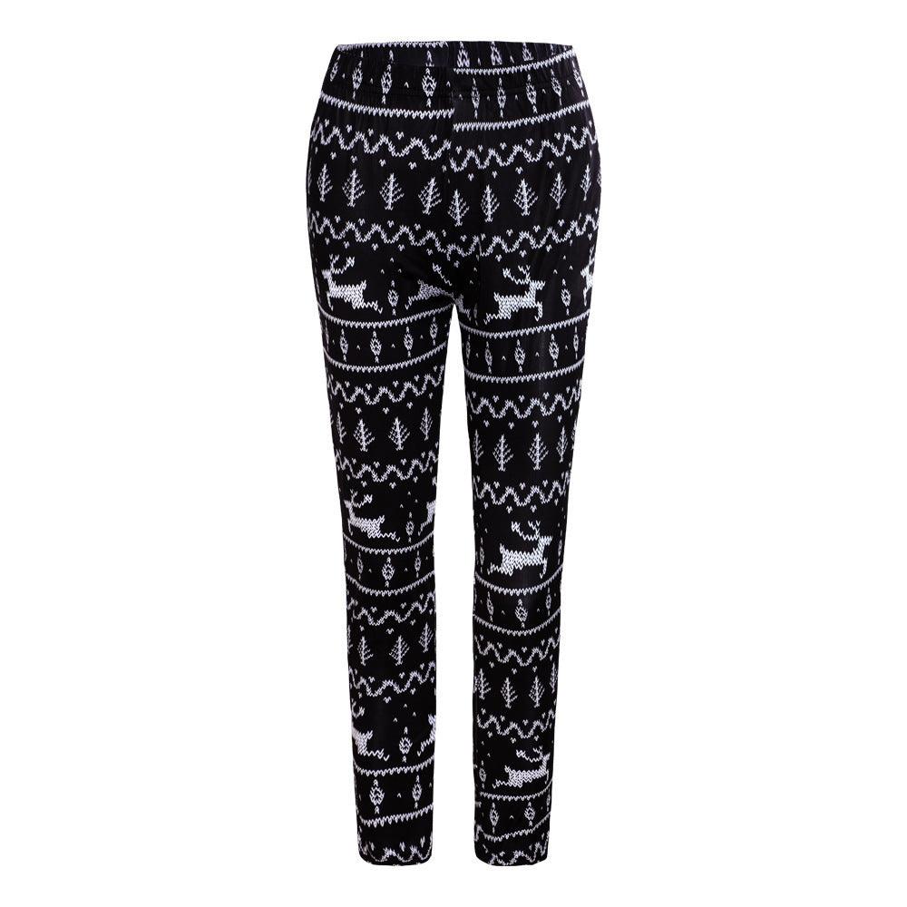 Christmas Costume Printed Slim-fit Trousers - Elite Essence Store