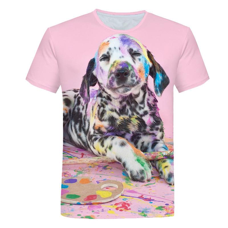 Digital Cartoon Print Loose Men's T-shirt - Elite Essence Store
