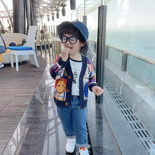 Korean-style Knitted Cardigan For Boys And Girls - Elite Essence Store