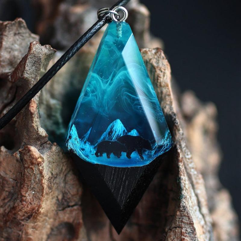 Aurora Resin Luminous Pendant Necklace - Elite Essence Store