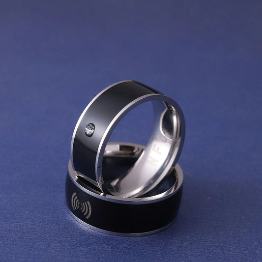 Titanium Steel Phone Tag Smart Ring