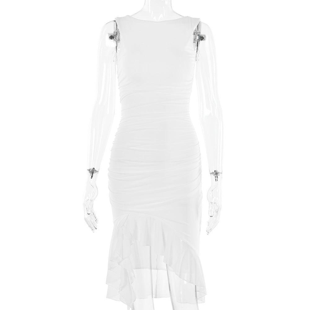 Summer Slim Skinny Sleeveless Dress For Women Fashion Party Club Dresses - Elite Essence Store