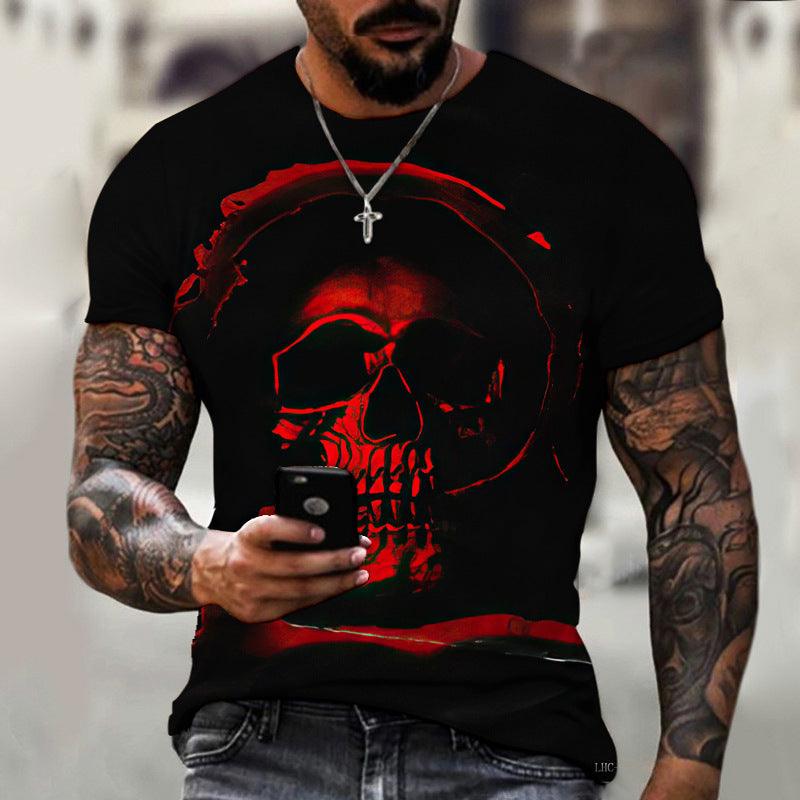 Summer Men's 3D Digital Printing T-shirt Short Sleeve - Elite Essence Store