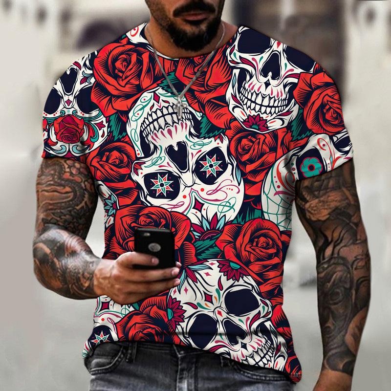 Summer Men's 3D Digital Printing T-shirt Short Sleeve - Elite Essence Store