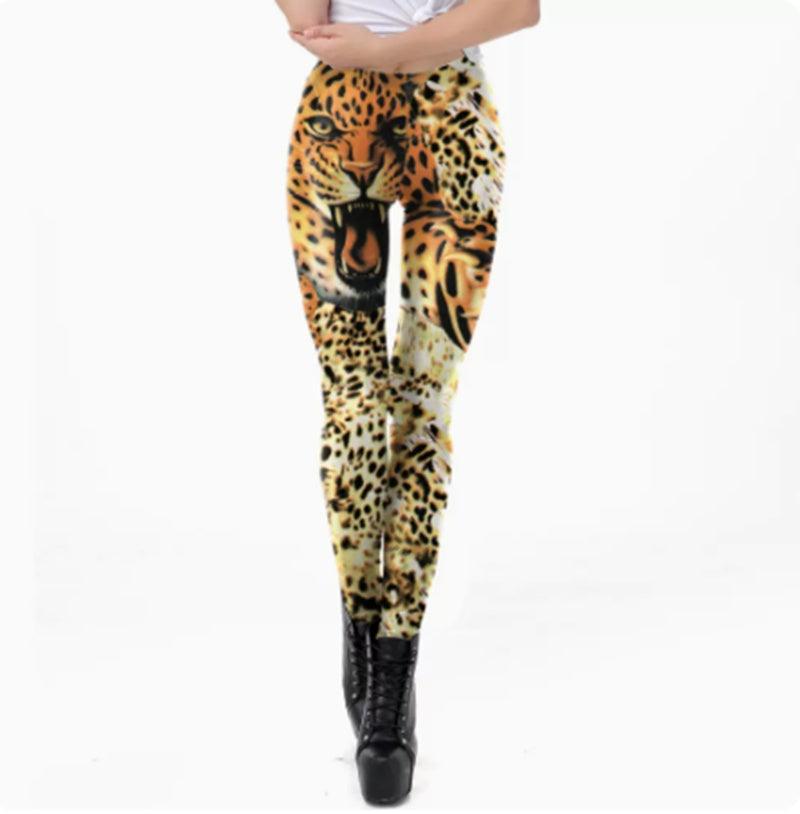 European And American Thin Leggings Women Wear Digital Printed Trousers - Elite Essence Store