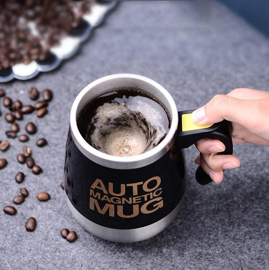 Stainless Steel Automatic Stirring Magnetic Coffee Cup - Elite Essence Store