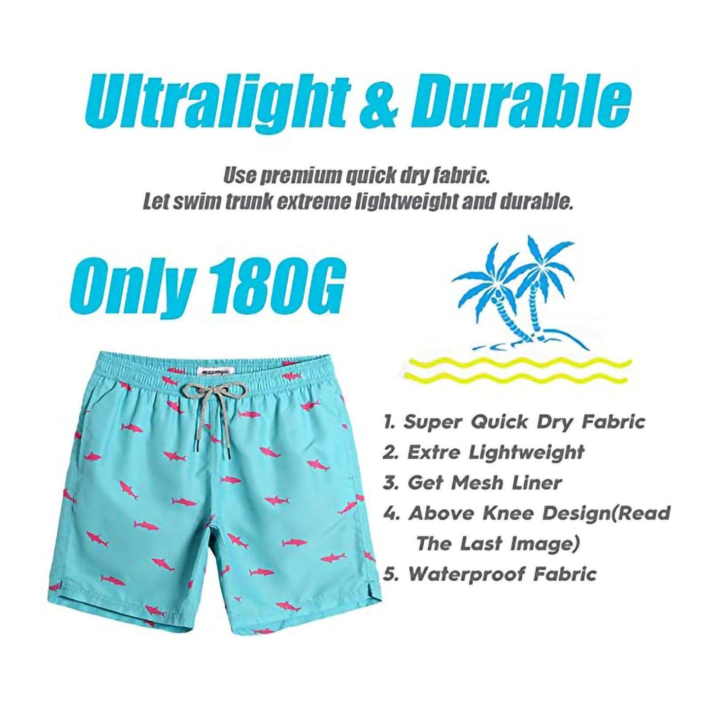 Casual Swimwear Beach Shorts Men - Elite Essence Store