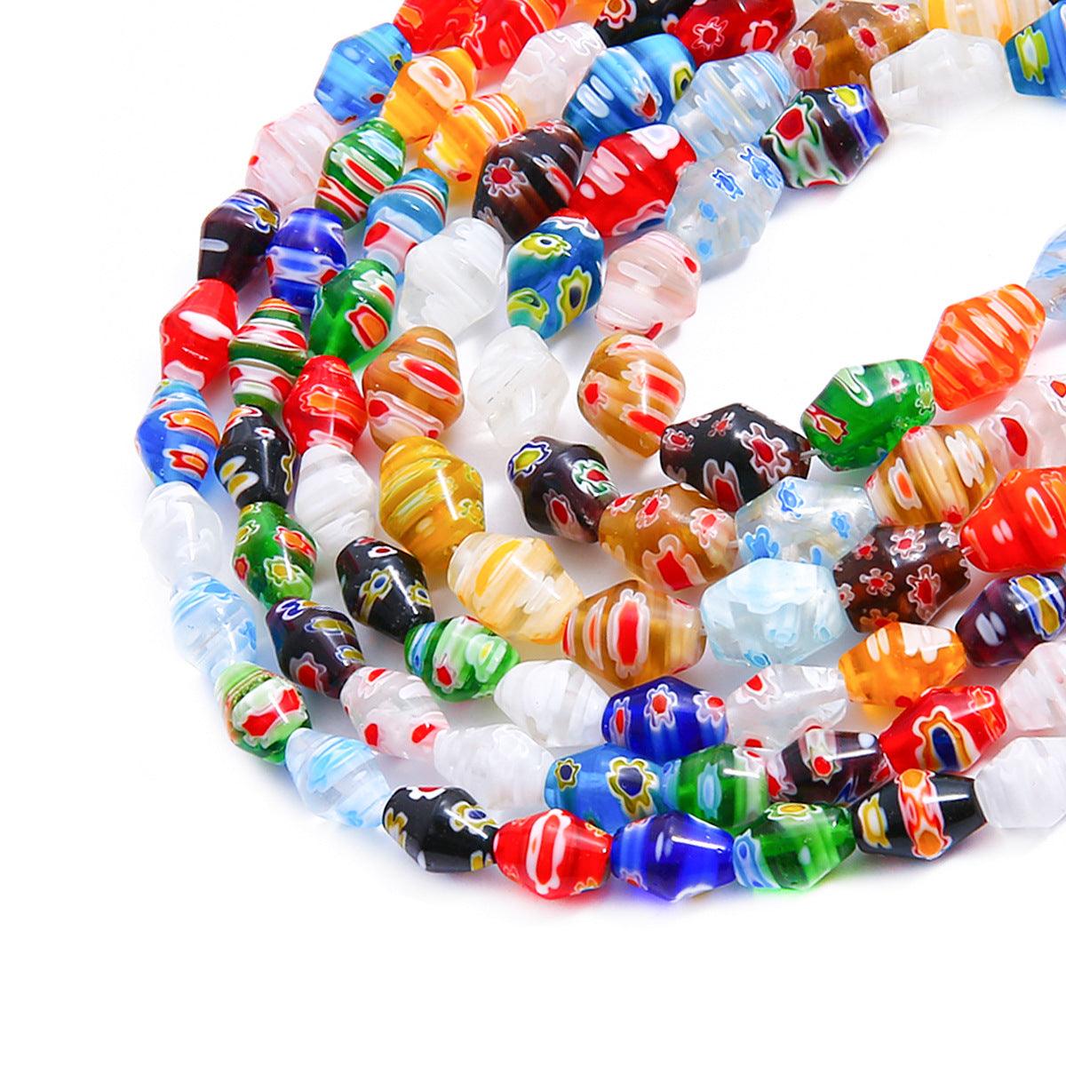 Colored Flower Colored Glaze Scattered Beads - Elite Essence Store