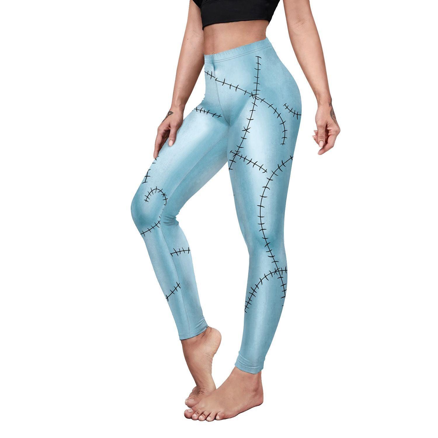 Christmas Horror Night Cos Pants Sally Halloween Digital Print Hip Shaping Pants Leggings - Elite Essence Store