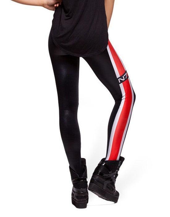 Women's Digital Printed Striped Skinny Leggings - Elite Essence Store