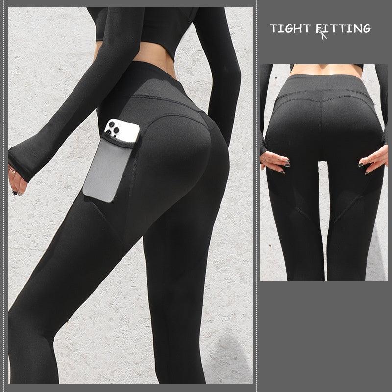 Gym Sport Seamless Leggings With Pockets Push Up High Waist Pants Women Fitness Running Yoga Pants Gym Sport Seamless Leggings - Elite Essence Store