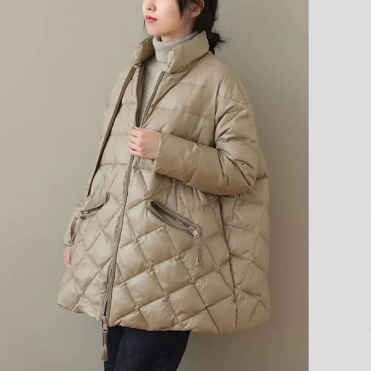 Loose Plus Size Casual Mid-length Cotton And Thickening Cotton-padded Coat