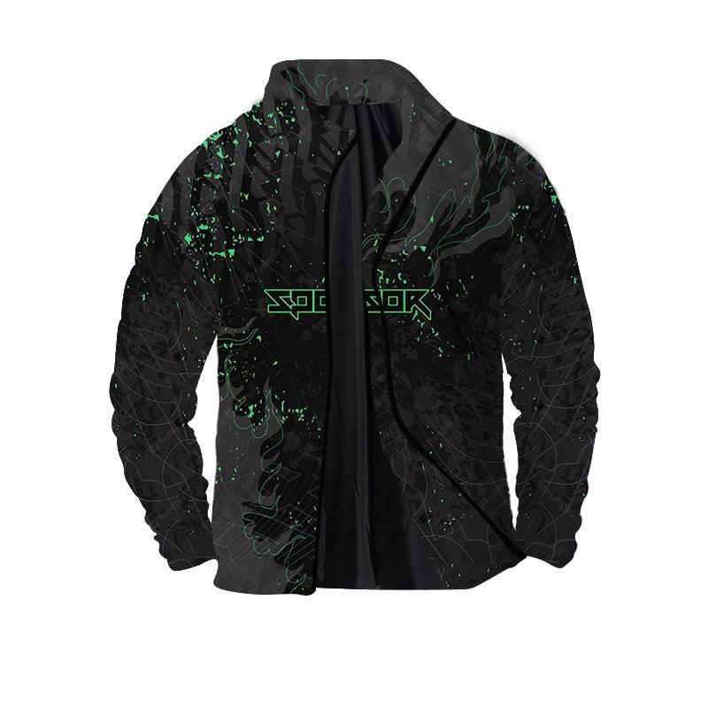 Men's Twill Digital Printing 3D Zipper Jacket - Elite Essence Store