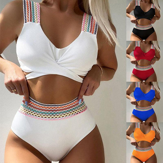 Bikini Swimsuit Backless Slim Fit Triangle Split Suit - Elite Essence Store