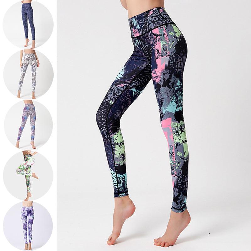 Fashion Tie Dye Leggings Women Fitness Yoga Pants Push Up Workout Sports Legging High Waist Tights Gym Ladies Clothing - Elite Essence Store