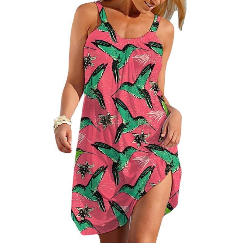 Women's Underwater World Turtle Beach Sling Dress - Elite Essence Store