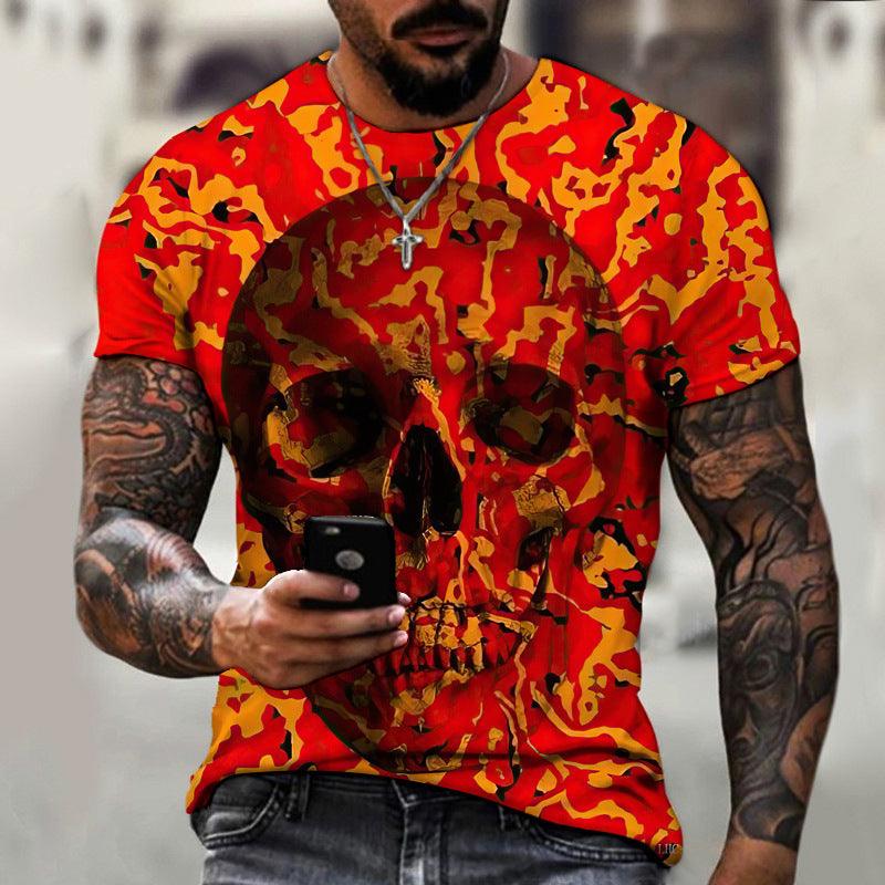 Summer Men's 3D Digital Printing T-shirt Short Sleeve - Elite Essence Store