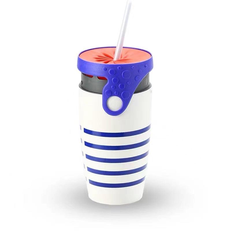 Creative Twister Cup No Lid Sealed Leak-proof Straw Cup Sports Handy Cup - Elite Essence Store